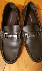 Calvin Klein Men Black Leather Shoes Size 7.5